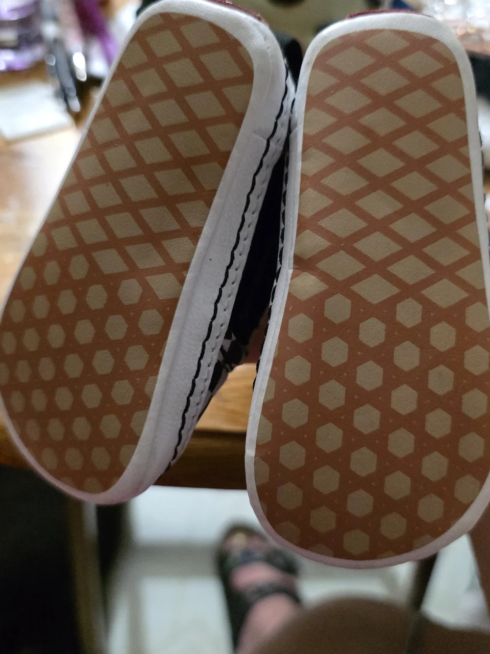 Vans Slip On V Crib Black True White Checkerboard Infant Shoes